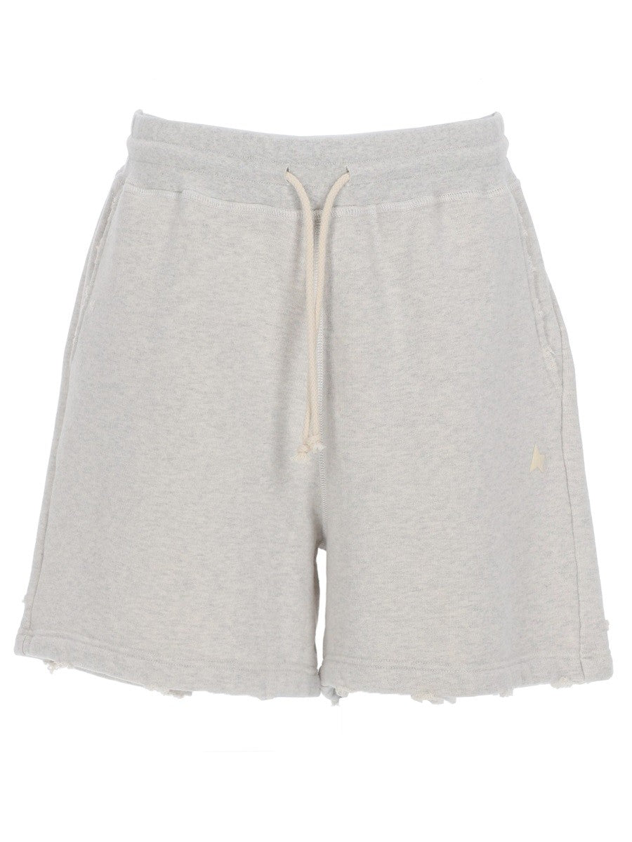 Golden Goose Women's Shorts in Cotone Grey