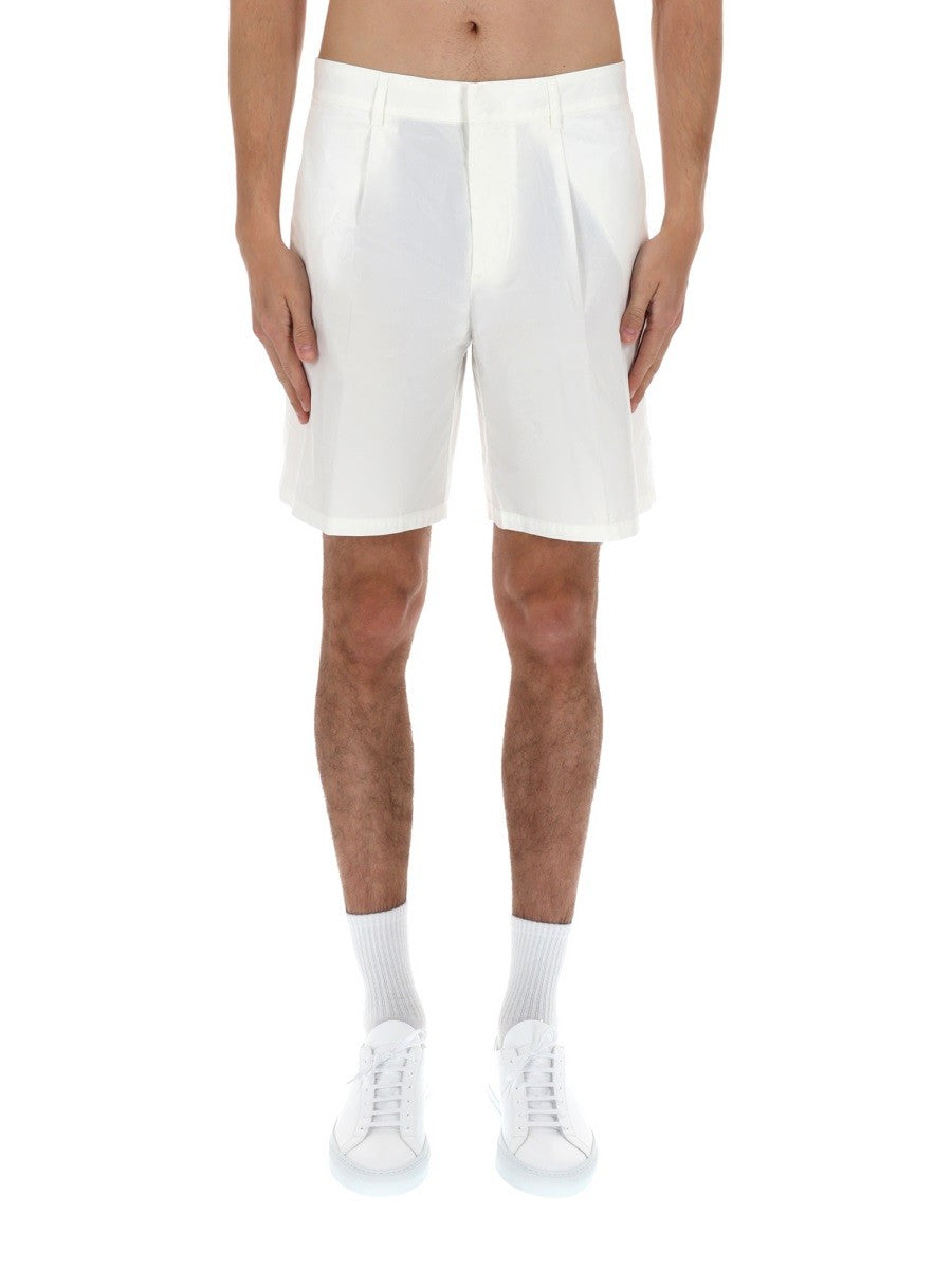 Emporio Armani Men's Shorts in Cotone White