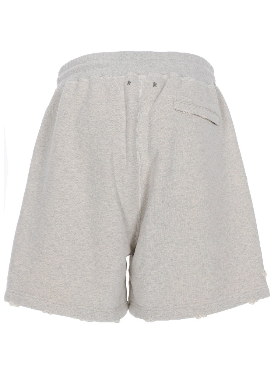 Golden Goose Women's Shorts in Cotone Grey