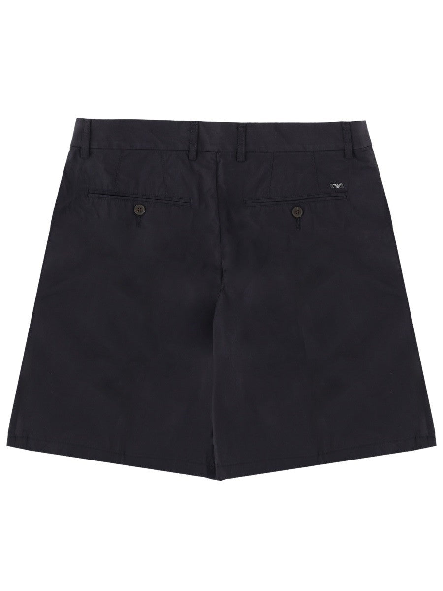 Emporio Armani Men's Shorts in Cotone Blue