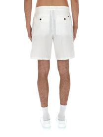 Emporio Armani Men's Shorts in Cotone White