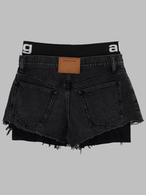 alexanderwang Women's Shorts in Denim Con Grey