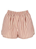 Fendi Women's Shorts in Denim FF Righe Beige