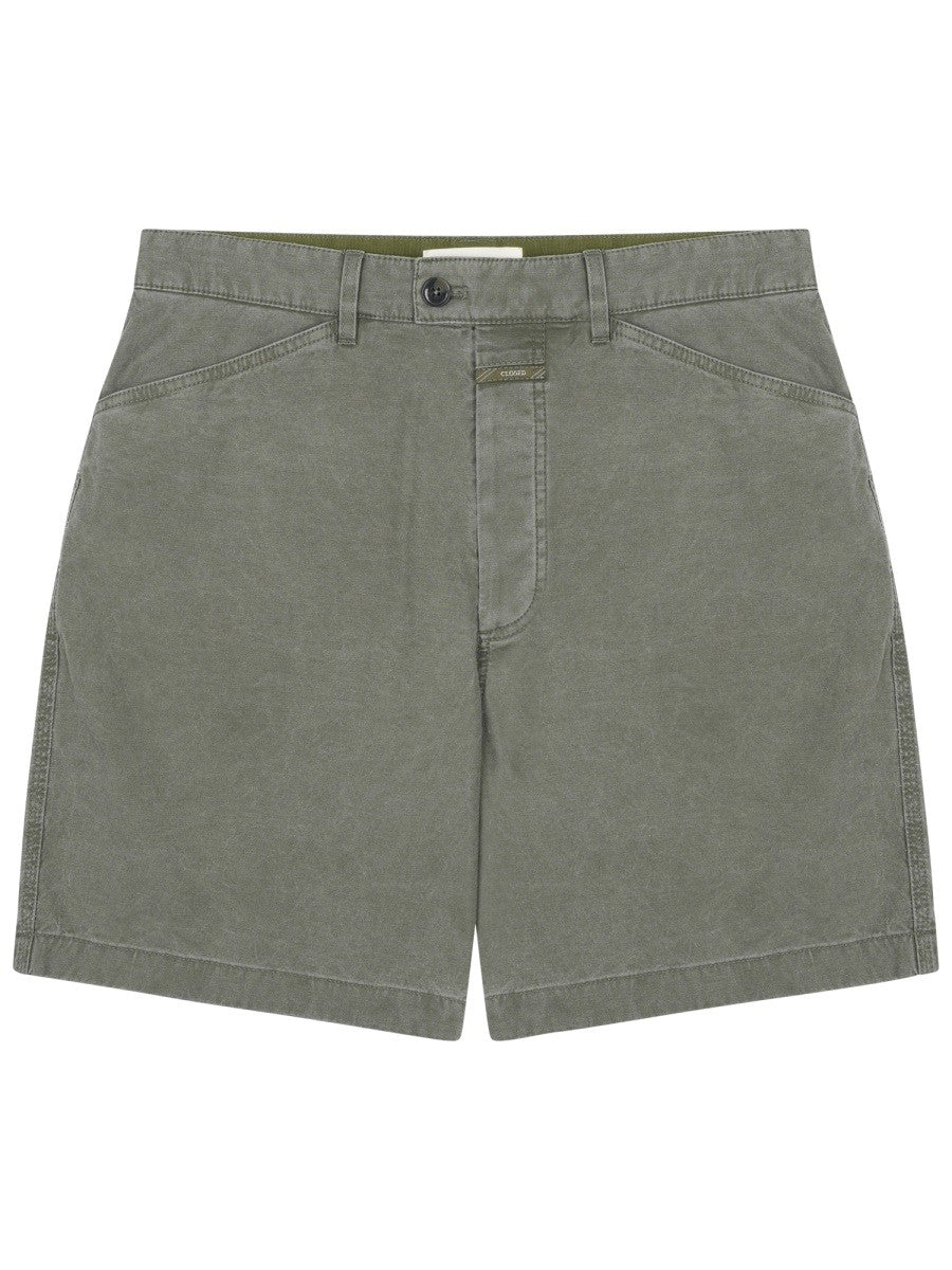 Closed Men's Shorts in Denim Green