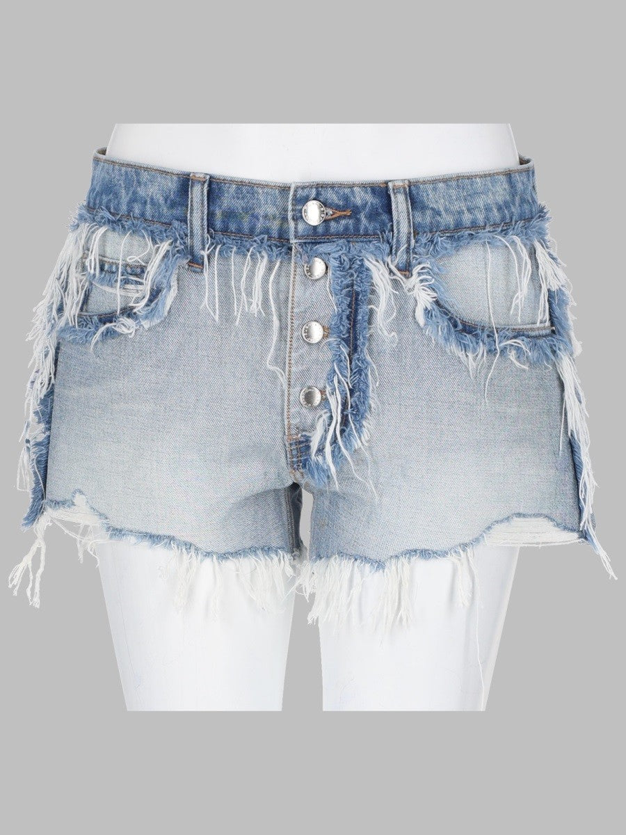 alexanderwang Women's Shorts in Denim Blue