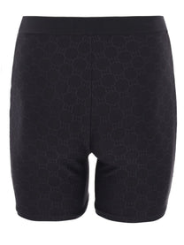 Gucci Women's Shorts in Jersey Jacquard Black