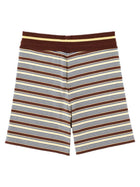 Fendi Women's Knit Cotton Striped Shorts Multicolor, view 2