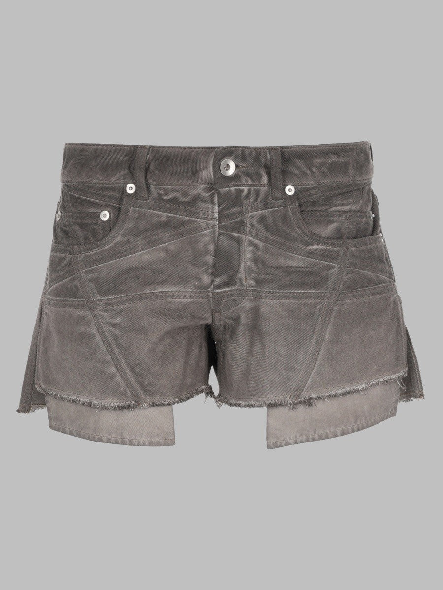 DRKSHDW Women's Shorts Lana Cut Offs in Denim Grey
