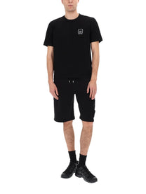 C.P. Company Men's Shorts Sweatbermuda Cargo Black