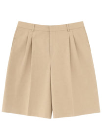 Ami Paris Men's Shorts Beige