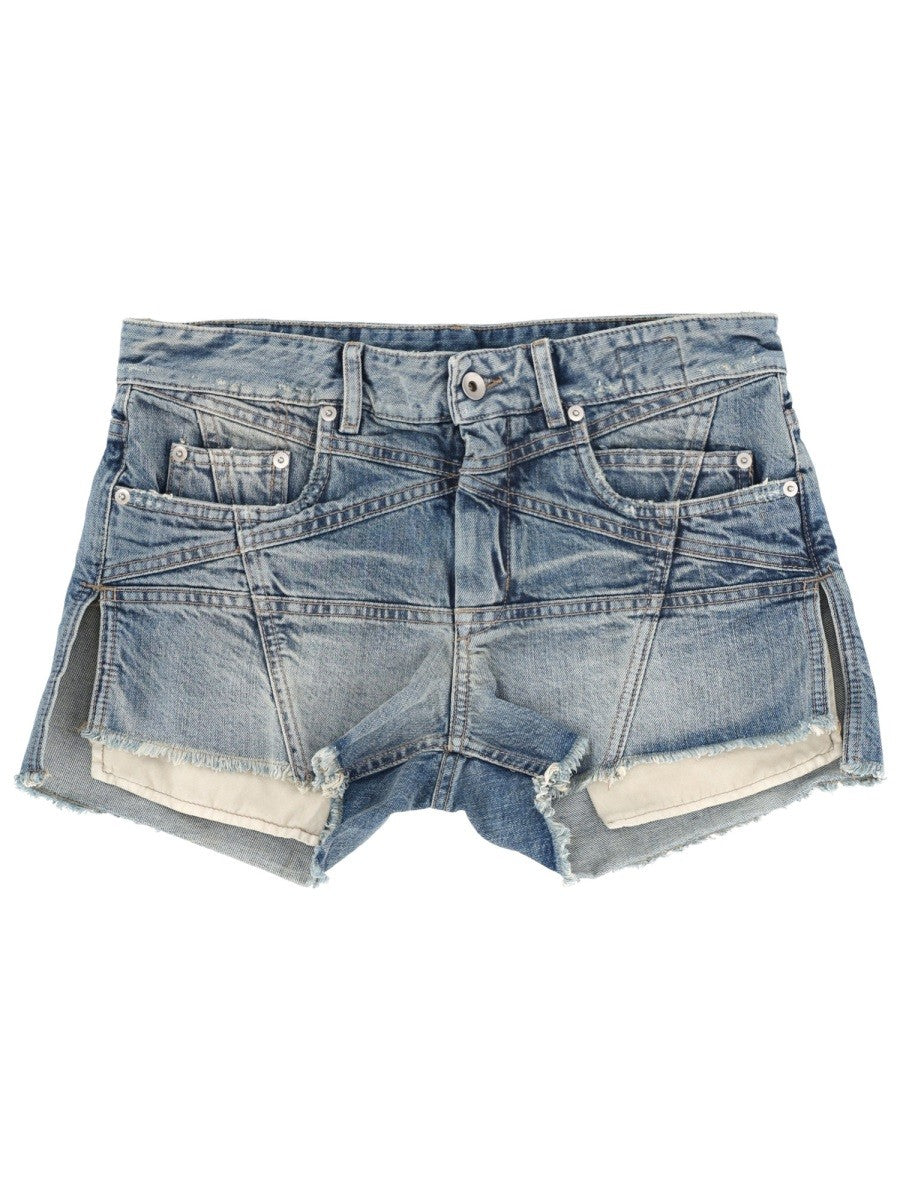 DRKSHDW Women's Shorts Wool Blue