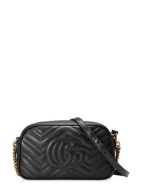 Gucci Women's Shoulder Bag GG Marmont Small Black