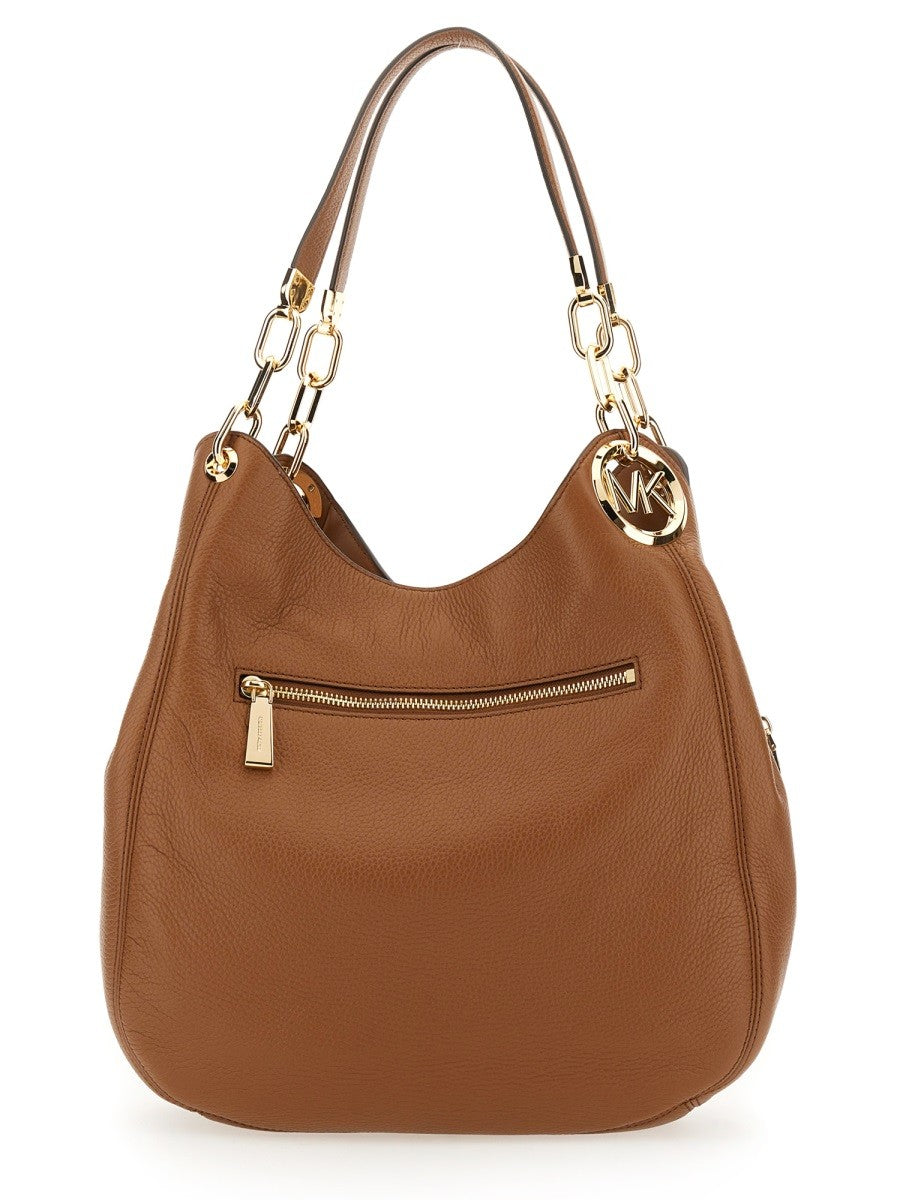 Michael Kors Women's Shoulder Bag Lillie Large Brown