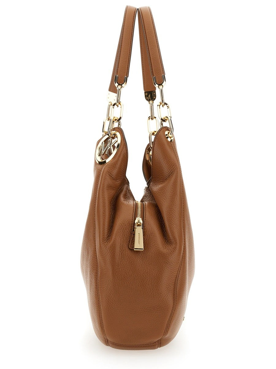 Michael Kors Women's Shoulder Bag Lillie Large Brown