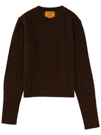Guest In Residence Women's Shrunken Crew Jersey Brown