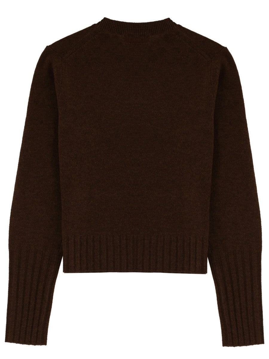 Guest In Residence Women's Shrunken Crew Jersey Brown