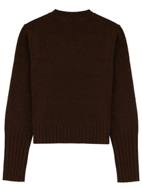 Guest In Residence Women's Shrunken Crew Jersey Brown
