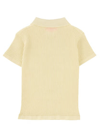 Guest In Residence Women's Shrunken Polo Shirt Beige