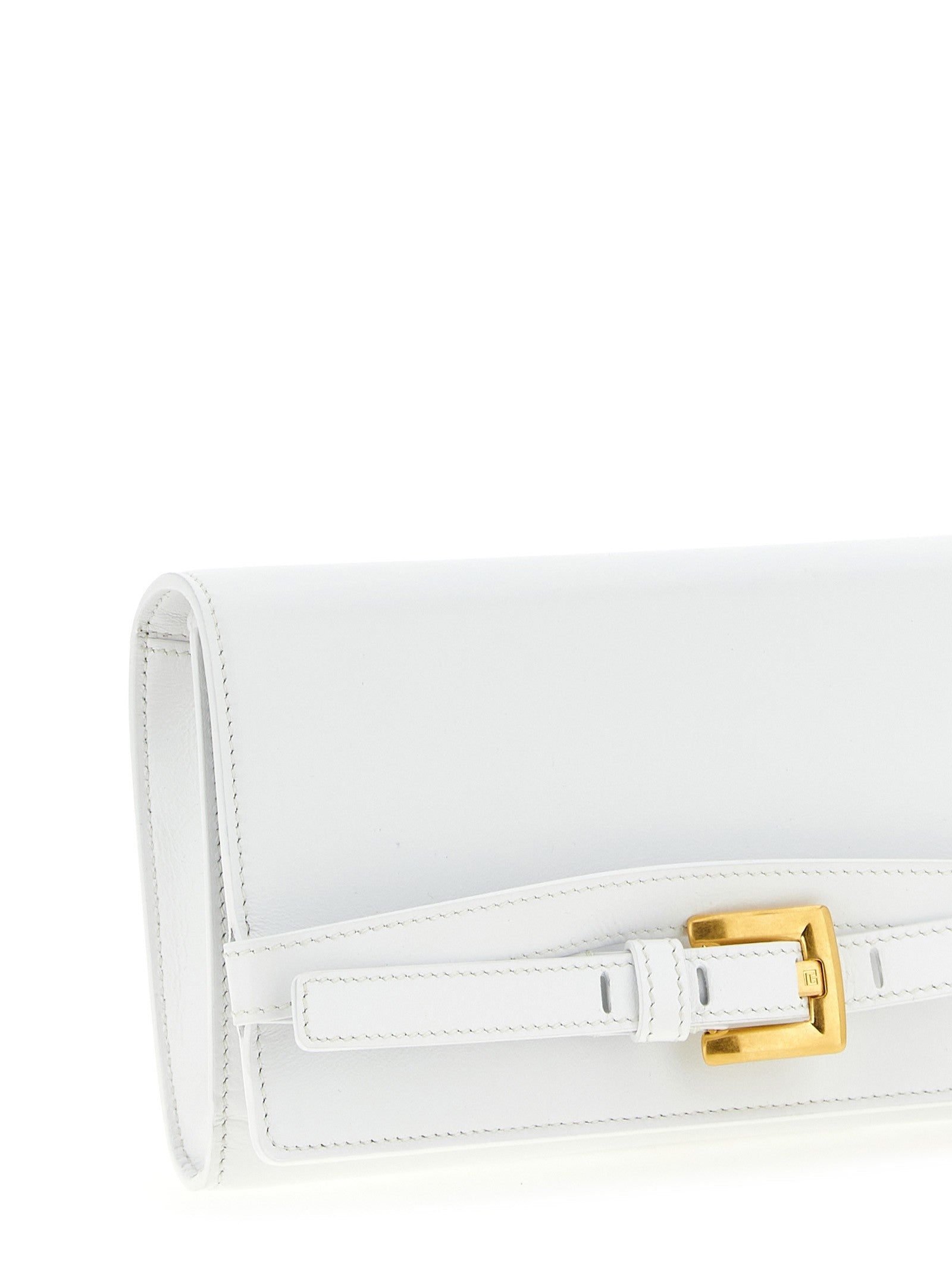 Balmain Shuffle Wallet Chain White