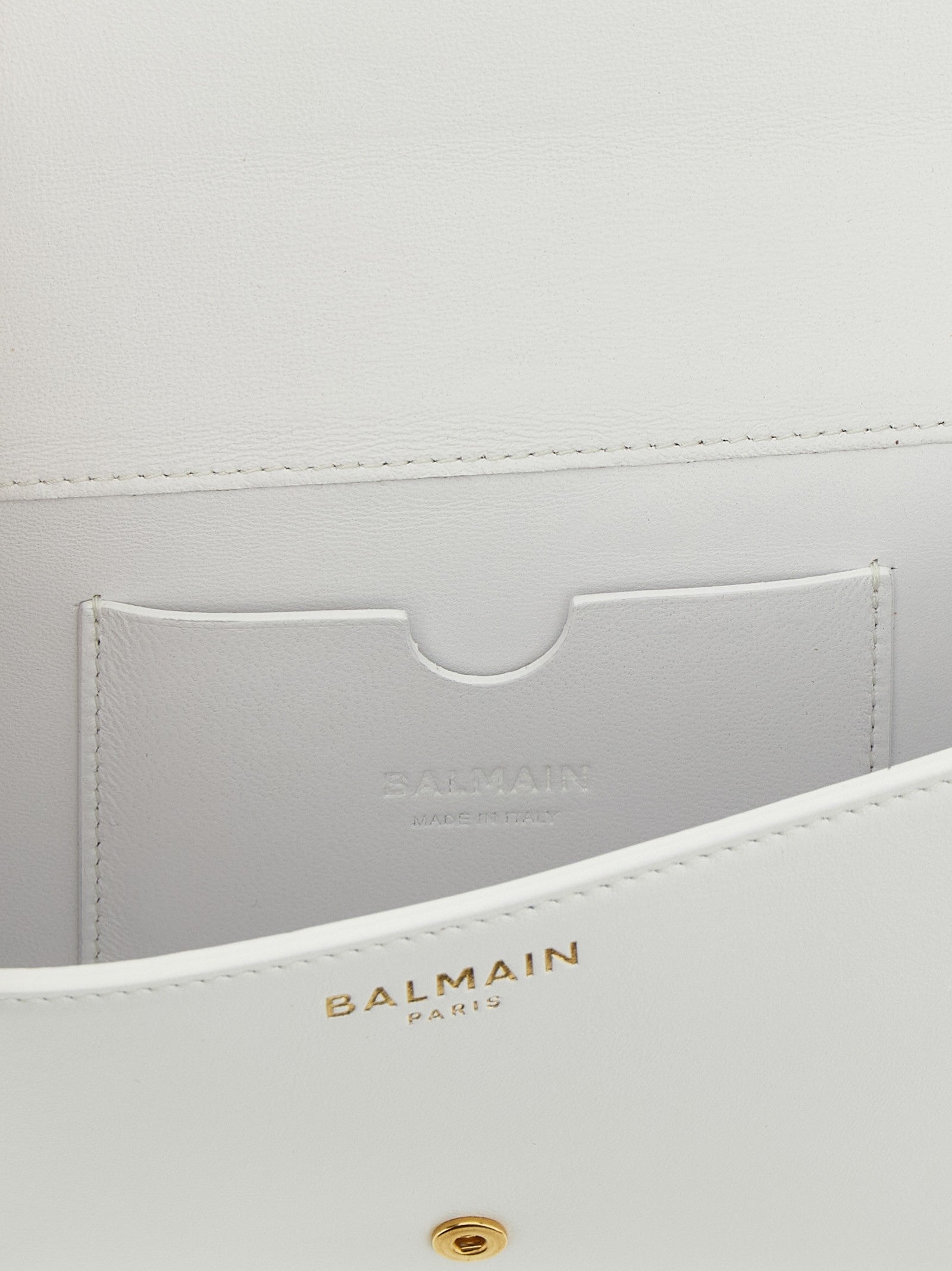 Balmain Shuffle Wallet Chain White