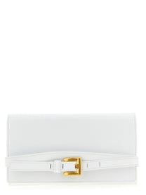 Balmain Shuffle Wallet Chain White
