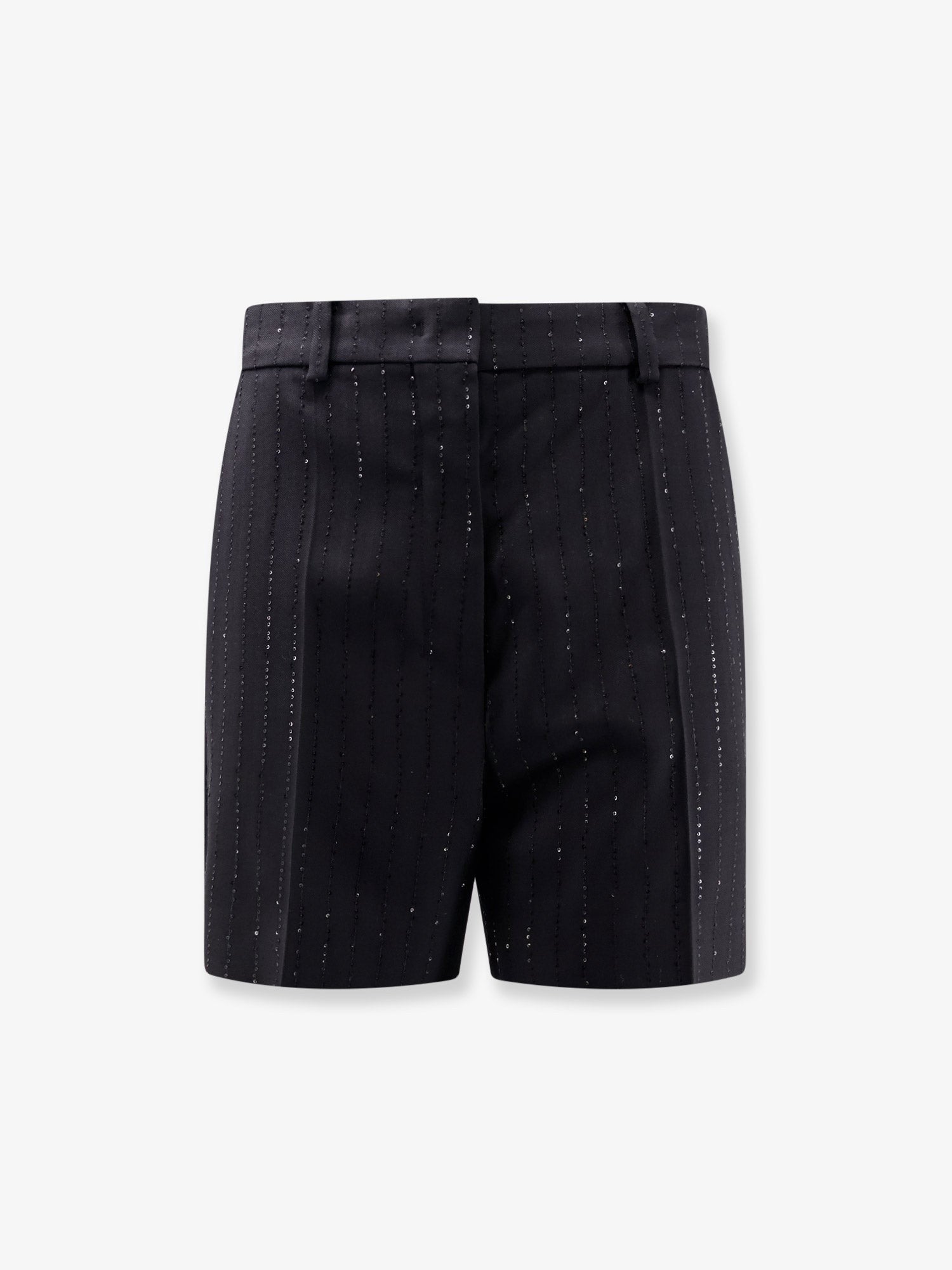 Max Mara Women's Siberia Virgin Wool Shorts Black