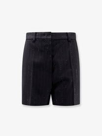 Max Mara Women's Siberia Virgin Wool Shorts Black