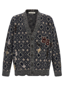 Wales Bonner Sibling Cardigan Gold