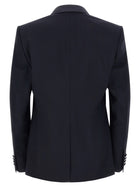 Dolce &amp; Gabbana Sicilia Light Tuxedo Dress Blue, view 2