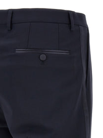 Dolce &amp; Gabbana Sicilia Light Tuxedo Dress Blue