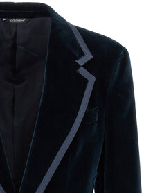 Dolce&amp;Gabbana Sicilia Tuxedo Blazer Blue
