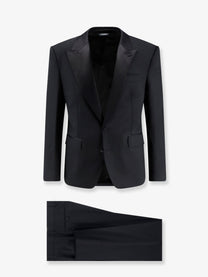 Dolce &amp; Gabbana Men's Sicilia Virgin Wool and Silk Blend Tuxedo Black