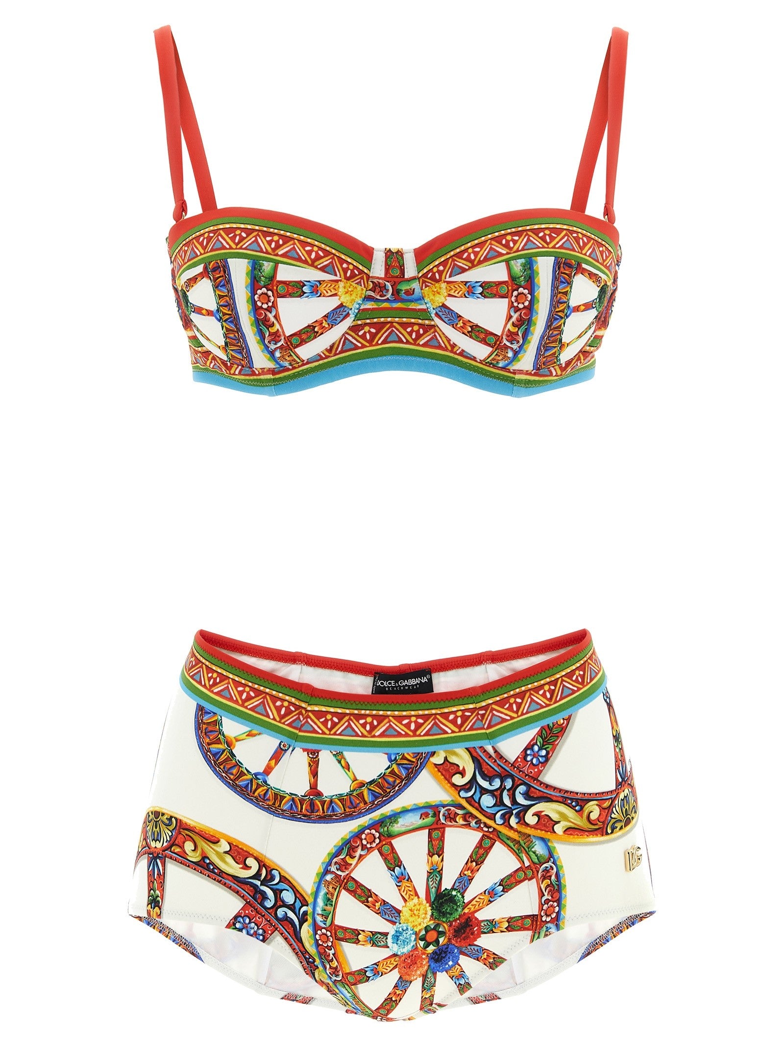 Dolce &amp; Gabbana Sicilian Carretto Bikini Gold