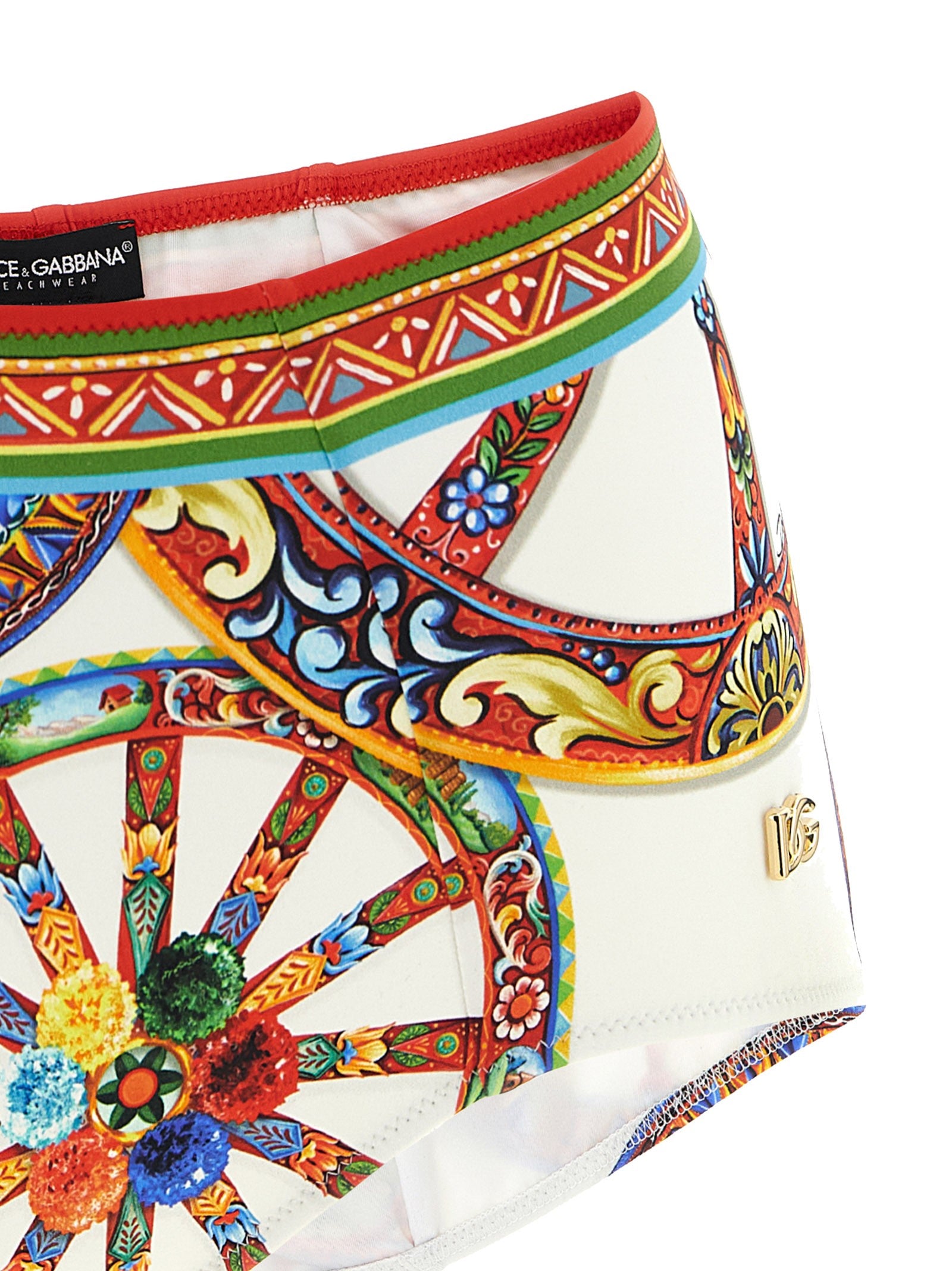 Dolce &amp; Gabbana Sicilian Carretto Bikini Gold