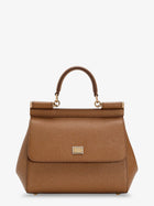Dolce &amp; Gabbana Women's Sicily Medium Leather Shoulder Bag Beige