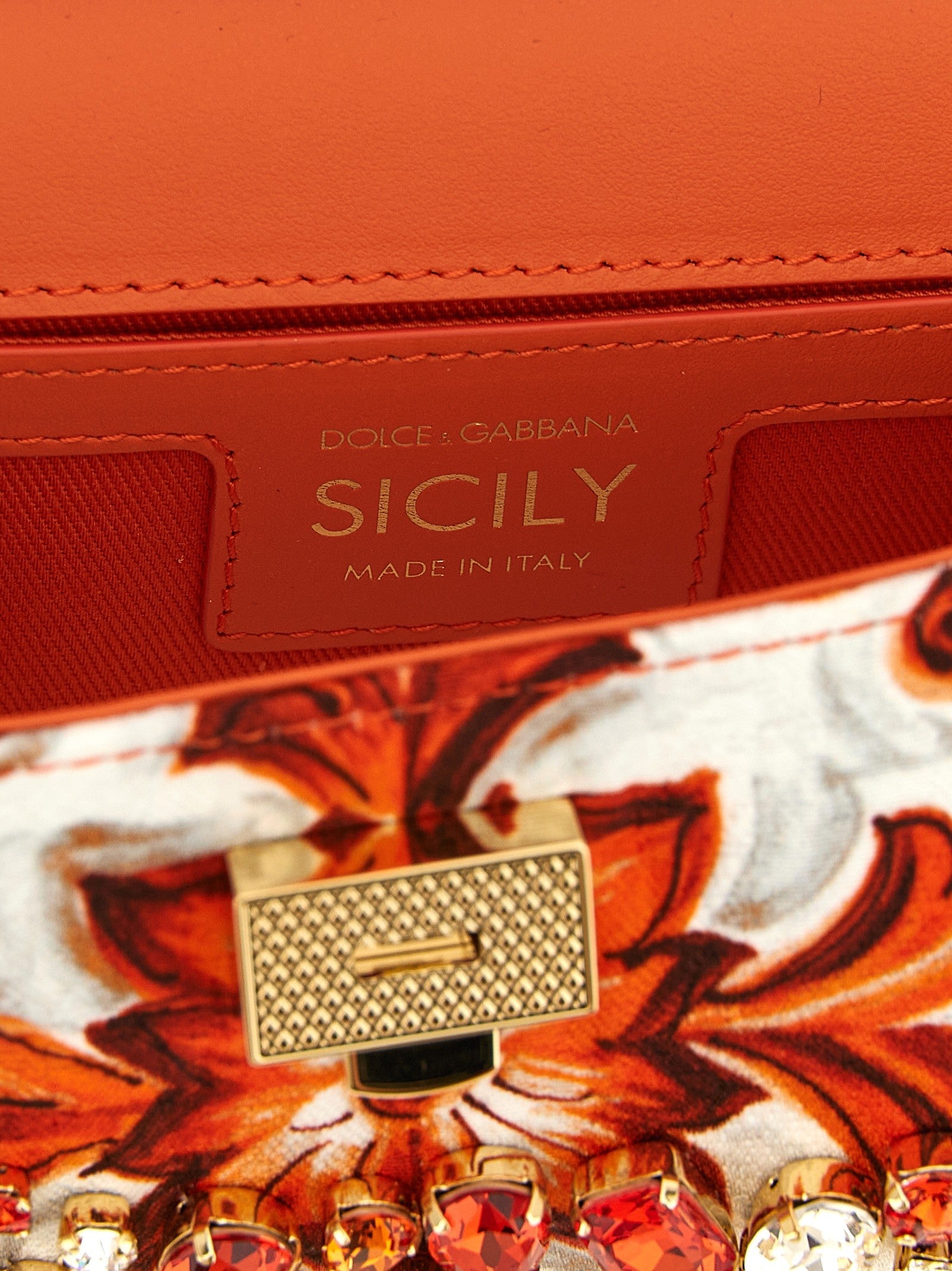Dolce &amp; Gabbana Sicily Mini Handbag Orange