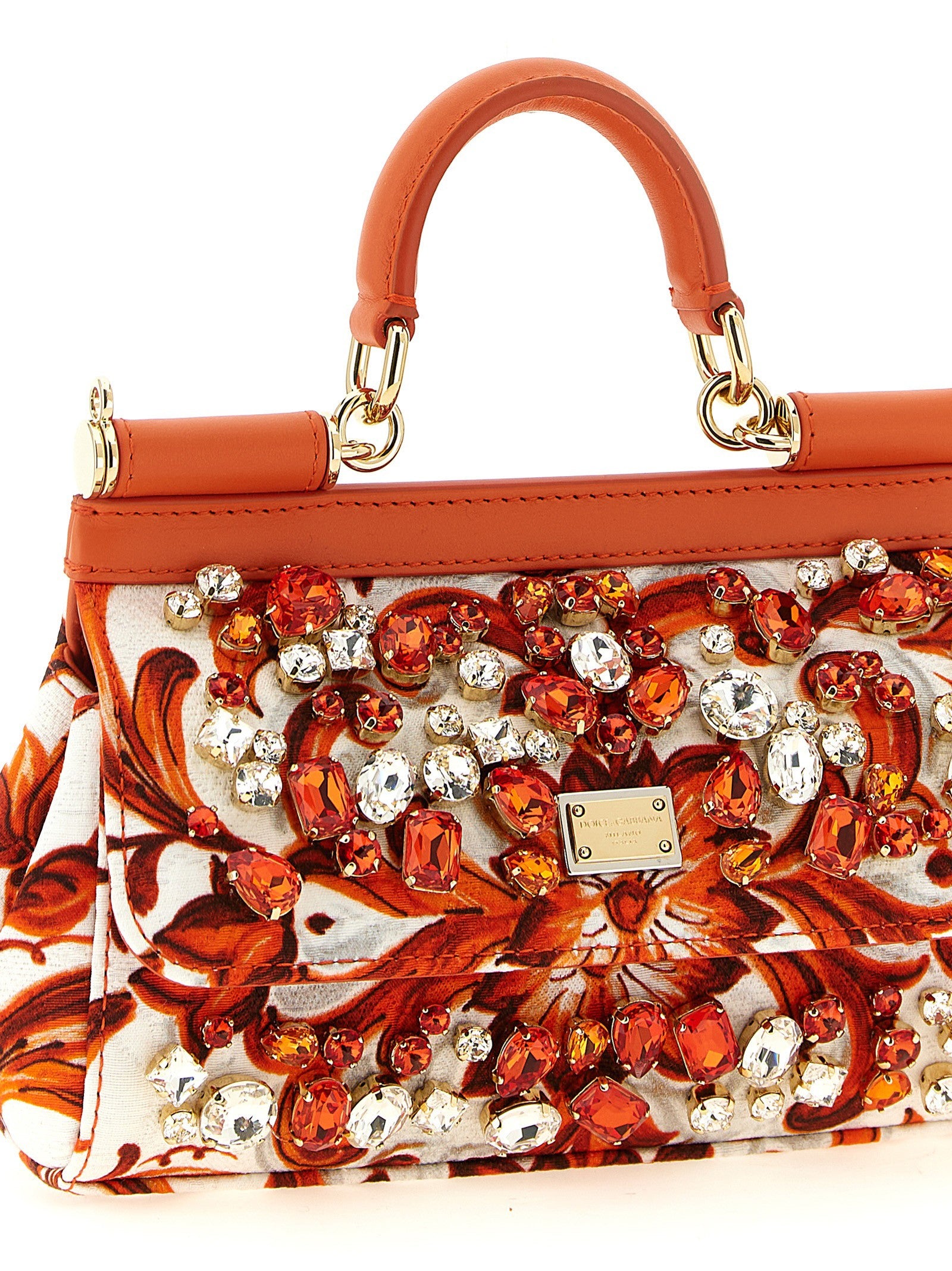 Dolce &amp; Gabbana Sicily Mini Handbag Orange