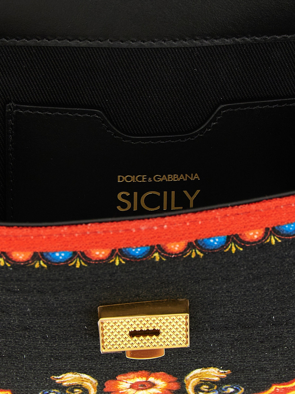 Dolce &amp; Gabbana Sicily Small Handbag Gold