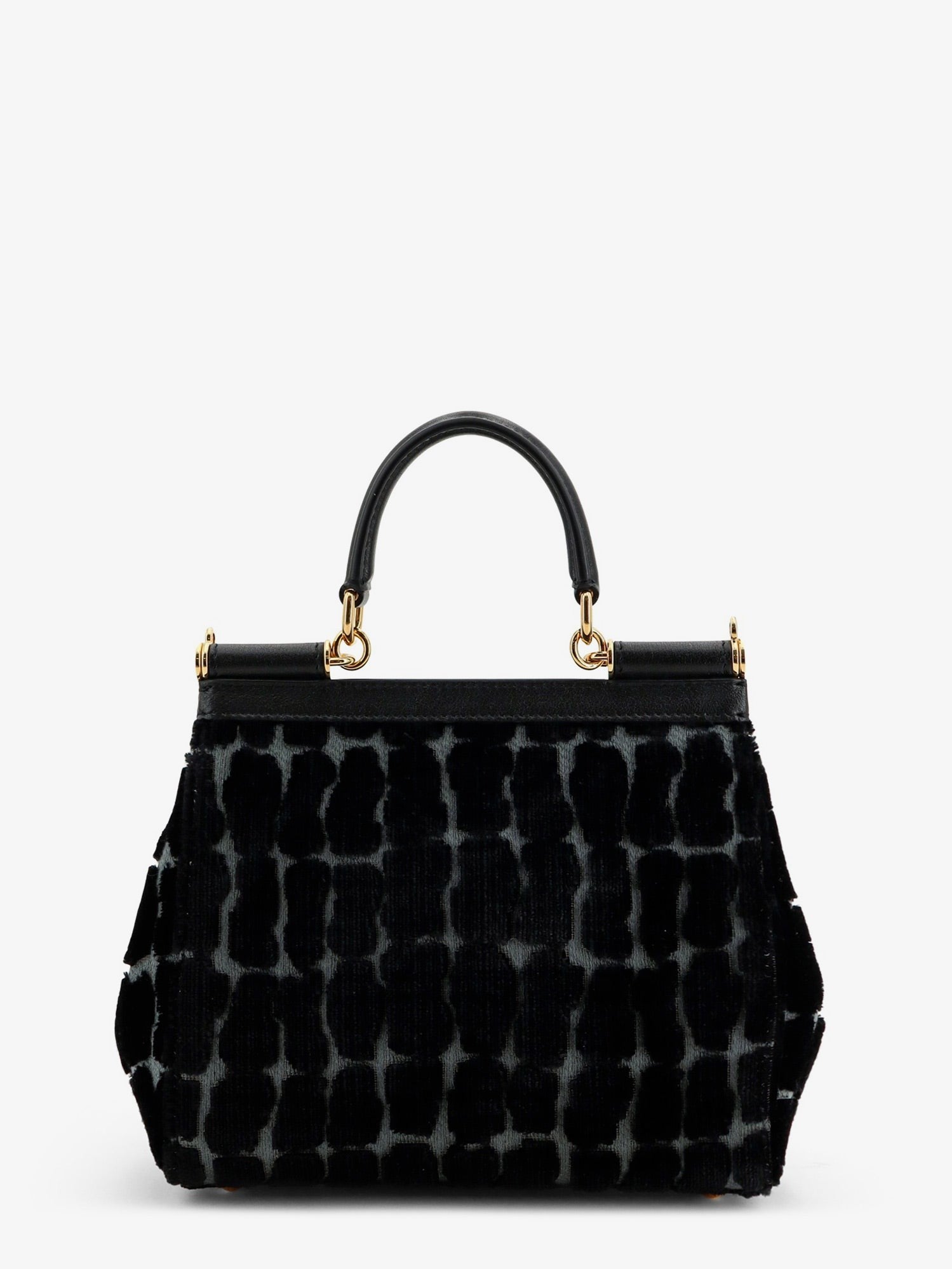 Dolce &amp; Gabbana Women's Sicily Velvet Handbag Black