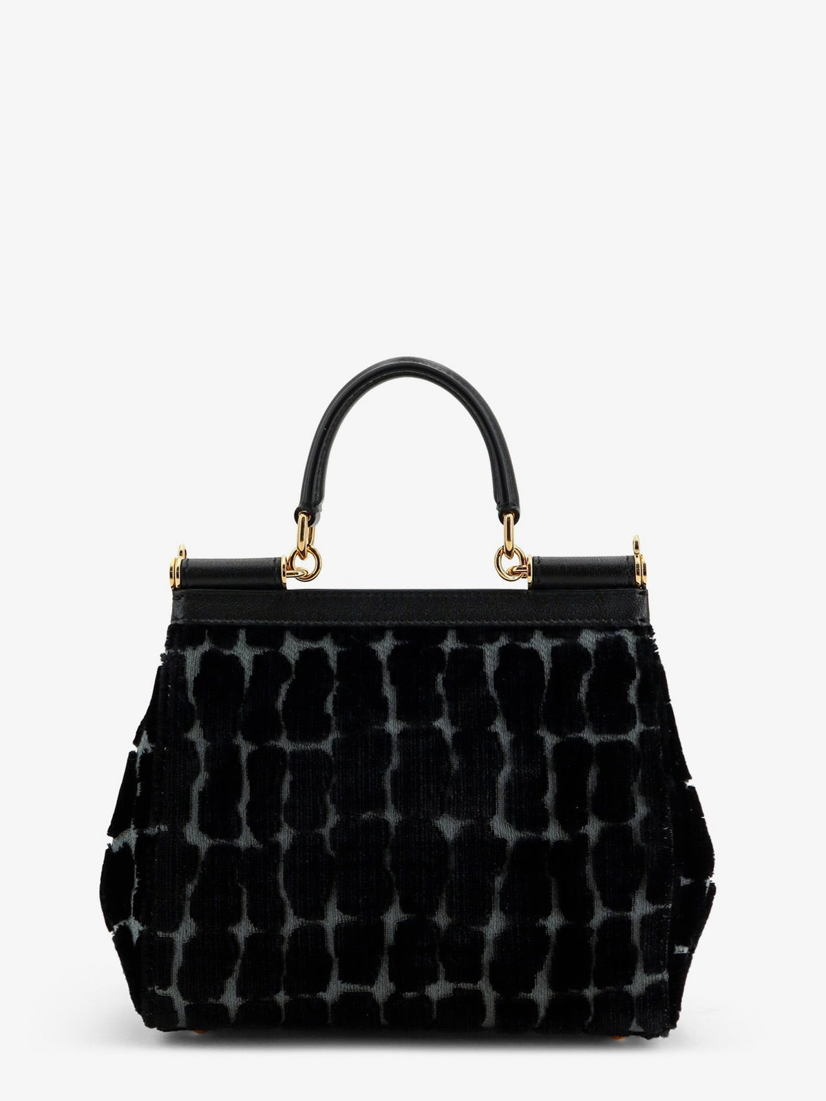 Dolce &amp; Gabbana Women's Sicily Velvet Handbag Black, view 2