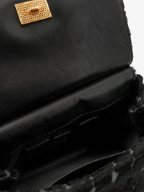 Dolce &amp; Gabbana Women's Sicily Velvet Handbag Black