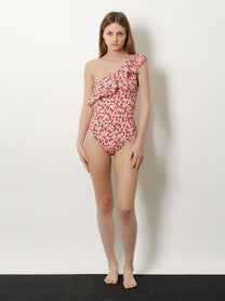 Isabel Marant Women's Sicilya One Piece Swimsuit Red