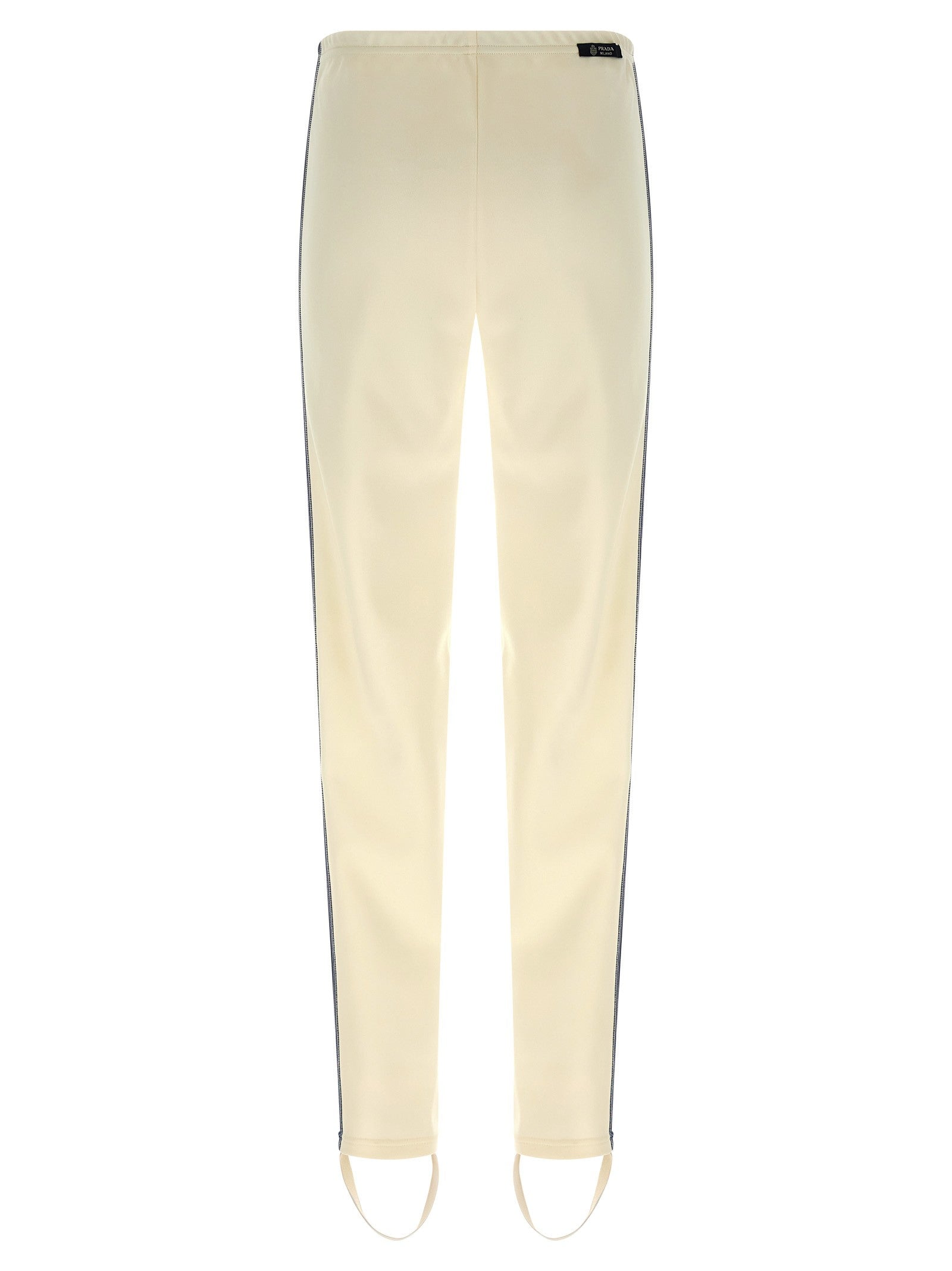 PRADA Side Band Joggers White