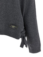 Ganni Side Laces Sweater Grey, view 4