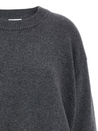 Ganni Side Laces Sweater Grey, view 3