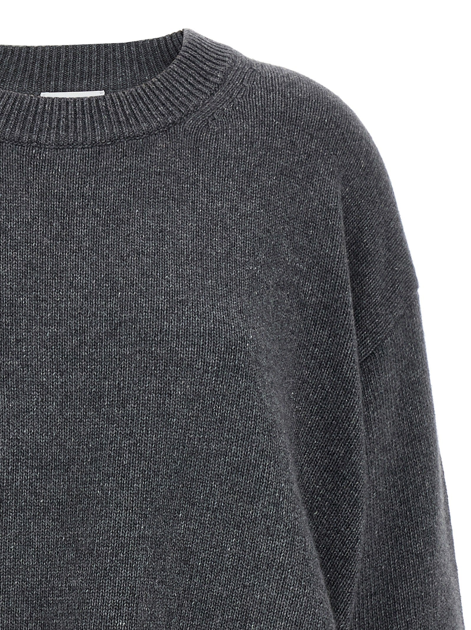 Ganni Side Laces Sweater Grey