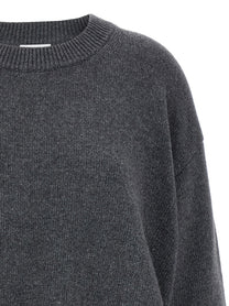Ganni Side Laces Sweater Grey