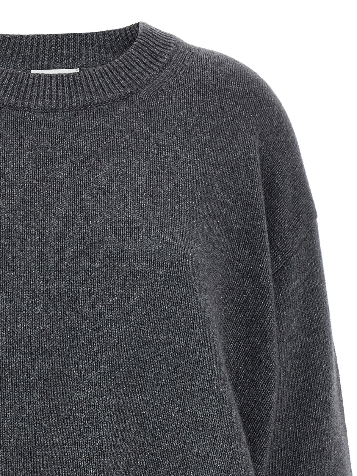 Ganni Side Laces Sweater Grey, view 3