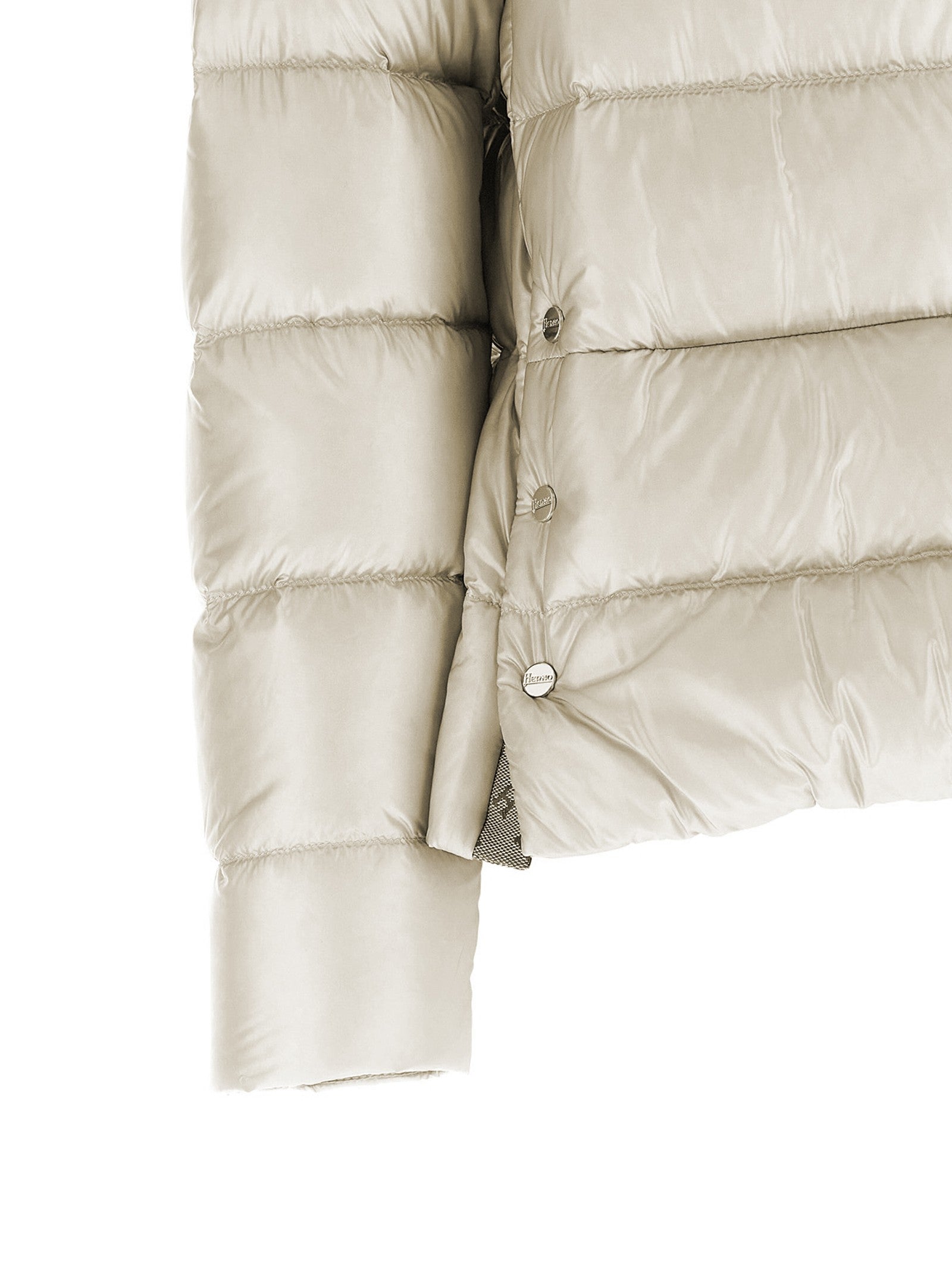 Herno Side Slit Hood Beige