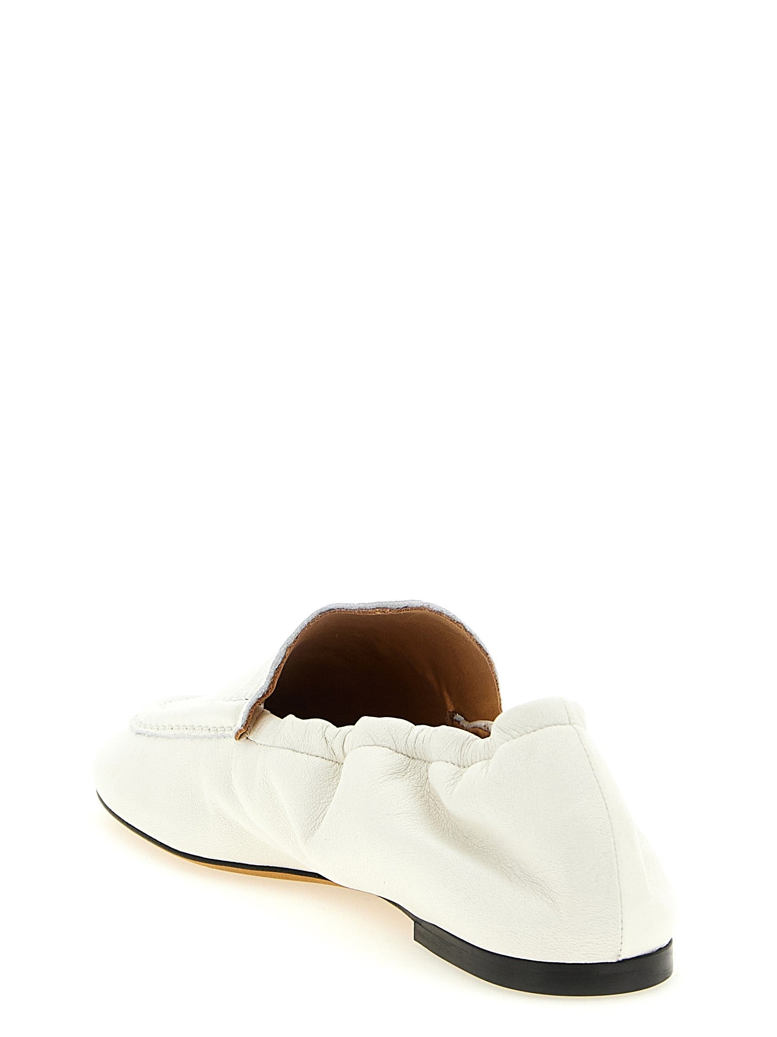 Odissi Siena Nappa Moccasins White